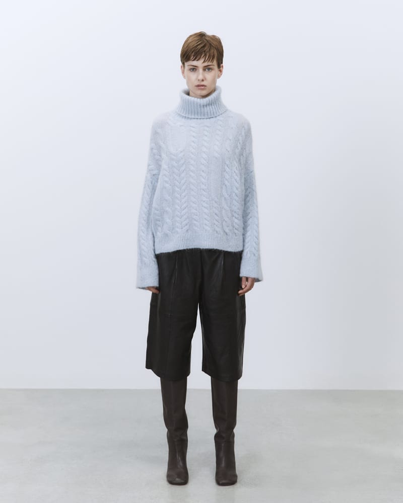 MAGLIA MOHAIR COLLO ALTO
