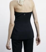 Carica l'immagine nel visualizzatore di Gallery, BUSTIER IN CREPE CON BOTTONI
