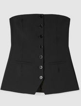 Carica l'immagine nel visualizzatore di Gallery, BUSTIER IN CREPE CON BOTTONI
